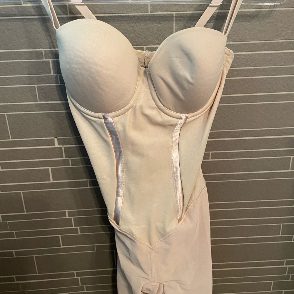 Like new.  I buy expensive lingerie for a specific dress/occasion.  Worn once.